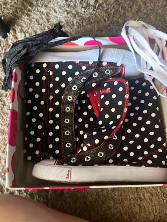 Disney Other - Minnie Mouse Polka Dot Shoes - Black & White